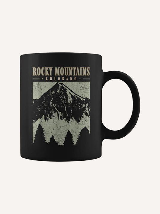 Retro Rocky Mountains National Park Colorado Vintage Hiking Coffee Mug