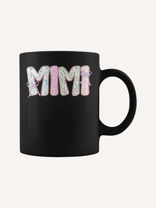 Mimi Floral Coquette Bow Mother's Day Cute Grandma Coffee Mug