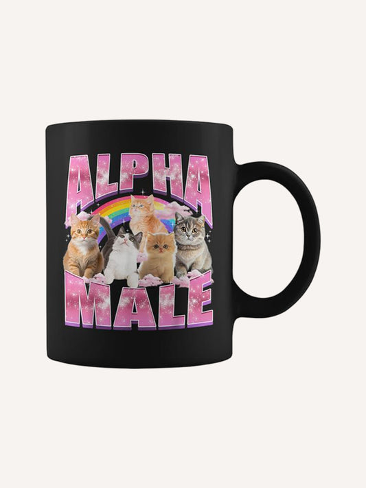Alpha Male Kitten Hilarious Cat Meme Cat Lovers Coffee Mug
