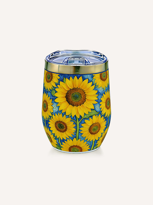 Van Gogh Sunflower in Dream Printed Eggshell Cup