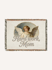 Selfless Mother Angel Pattern Printed Blanket