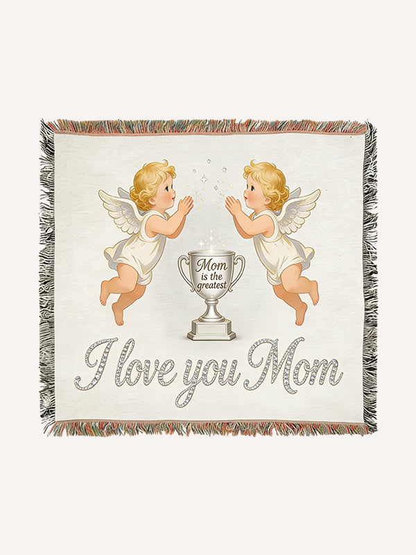 Mom Is the Champion of Life Printed Blanket