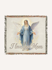 Blessing from Angels to My Mother Printed Blanket