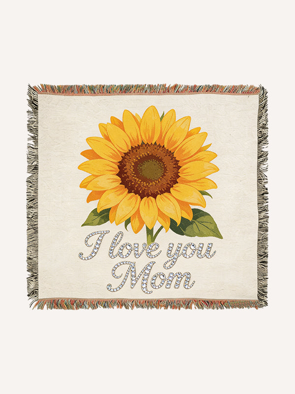 Thank You Mom, Happy Mother's Day Printed Blanket