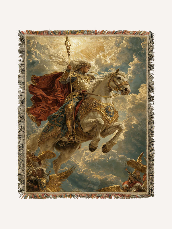 Majestic God of War Epic Tapestry Printed Carpet Blanket