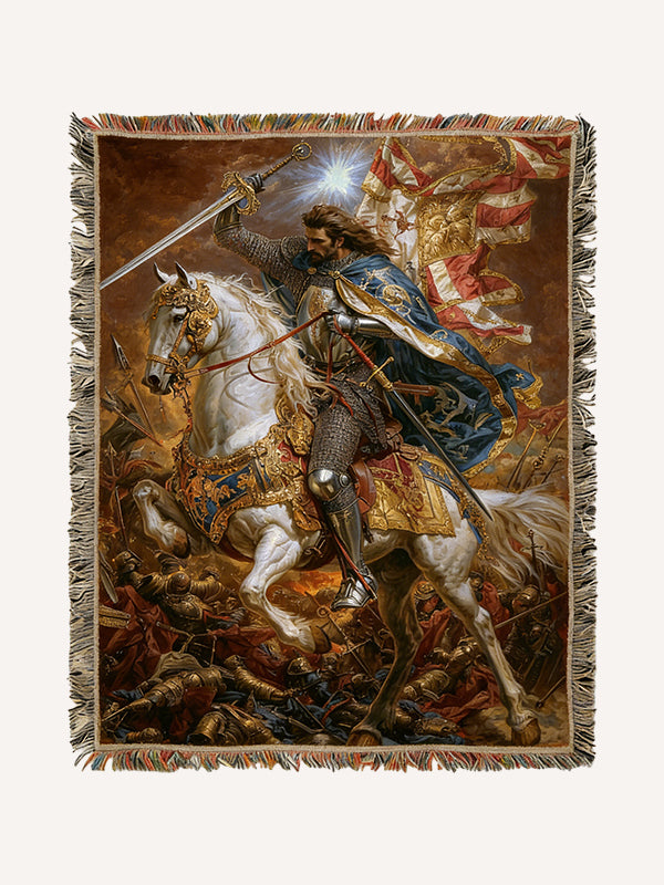 Lion King, Invincible Epic Oil Painting Carpet Blanket