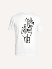 Smoking is harmful to health, including your eyes. Funny Print Short Sleeve