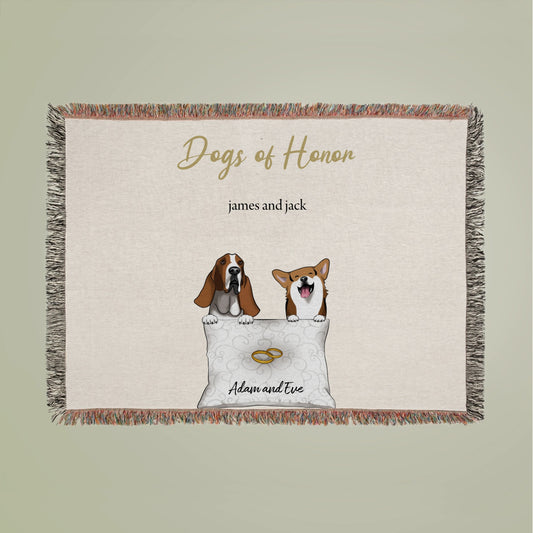 Dog of Honor Woven Blanket