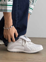 Retro Colorblock Flap Lace German Trainer Sneakers
