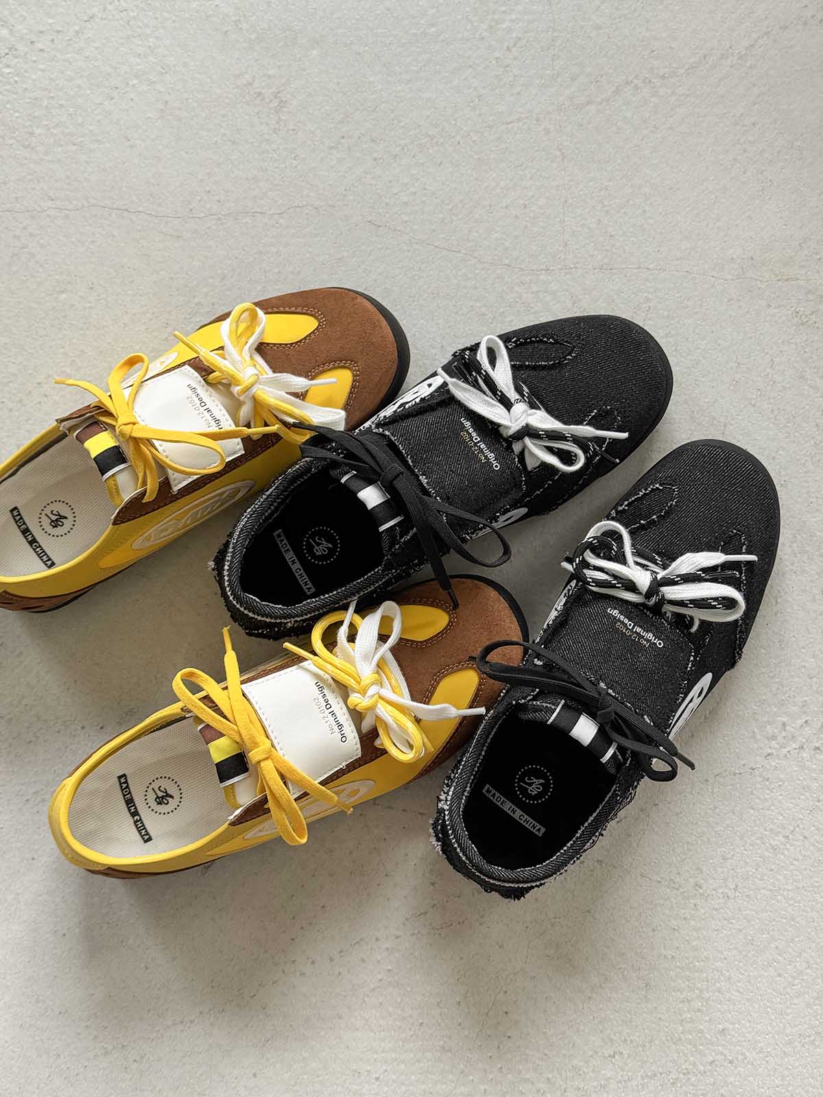 Retro Versatile Double Lace German Trainer Sneakers