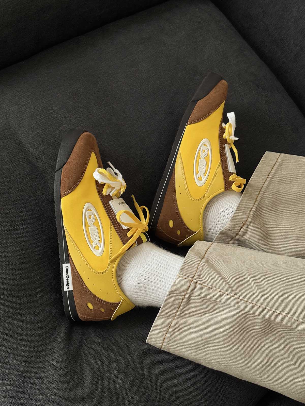 Retro Versatile Double Lace German Trainer Sneakers