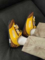 Retro Versatile Double Lace German Trainer Sneakers