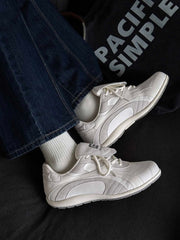 Retro Colorblock Flap Lace German Trainer Sneakers
