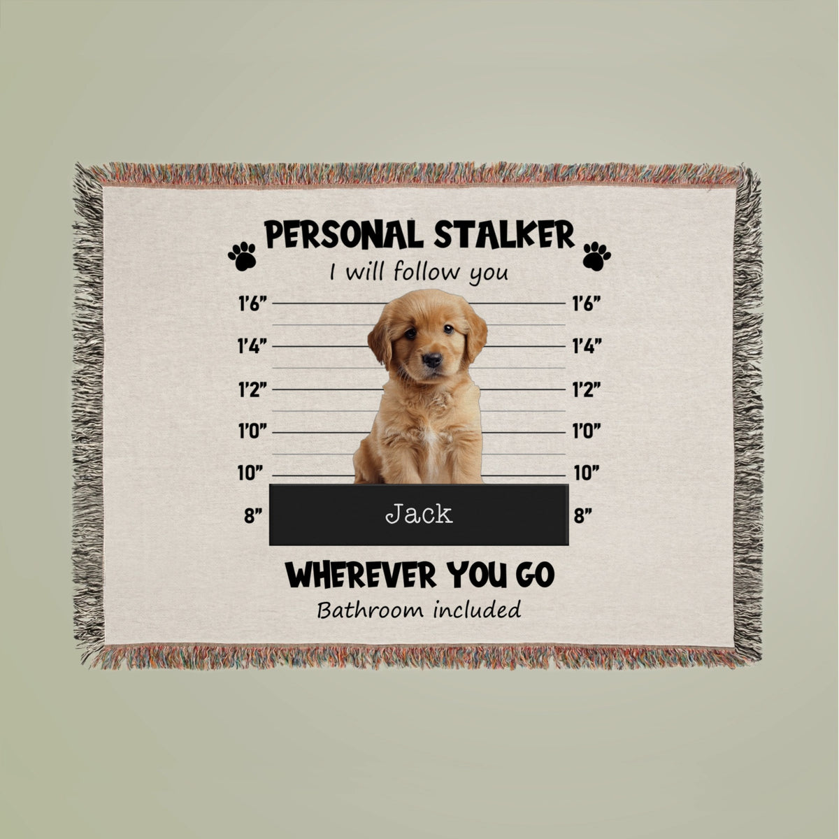 Personal Stalker Woven Blanket