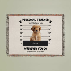 Personal Stalker Woven Blanket