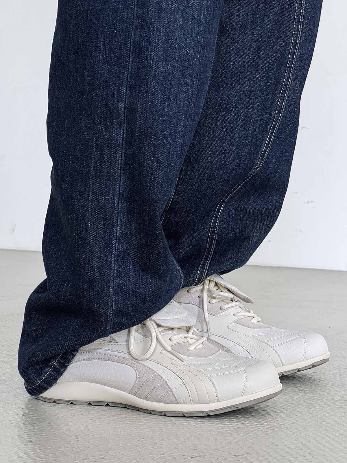 Retro Colorblock Flap Lace German Trainer Sneakers