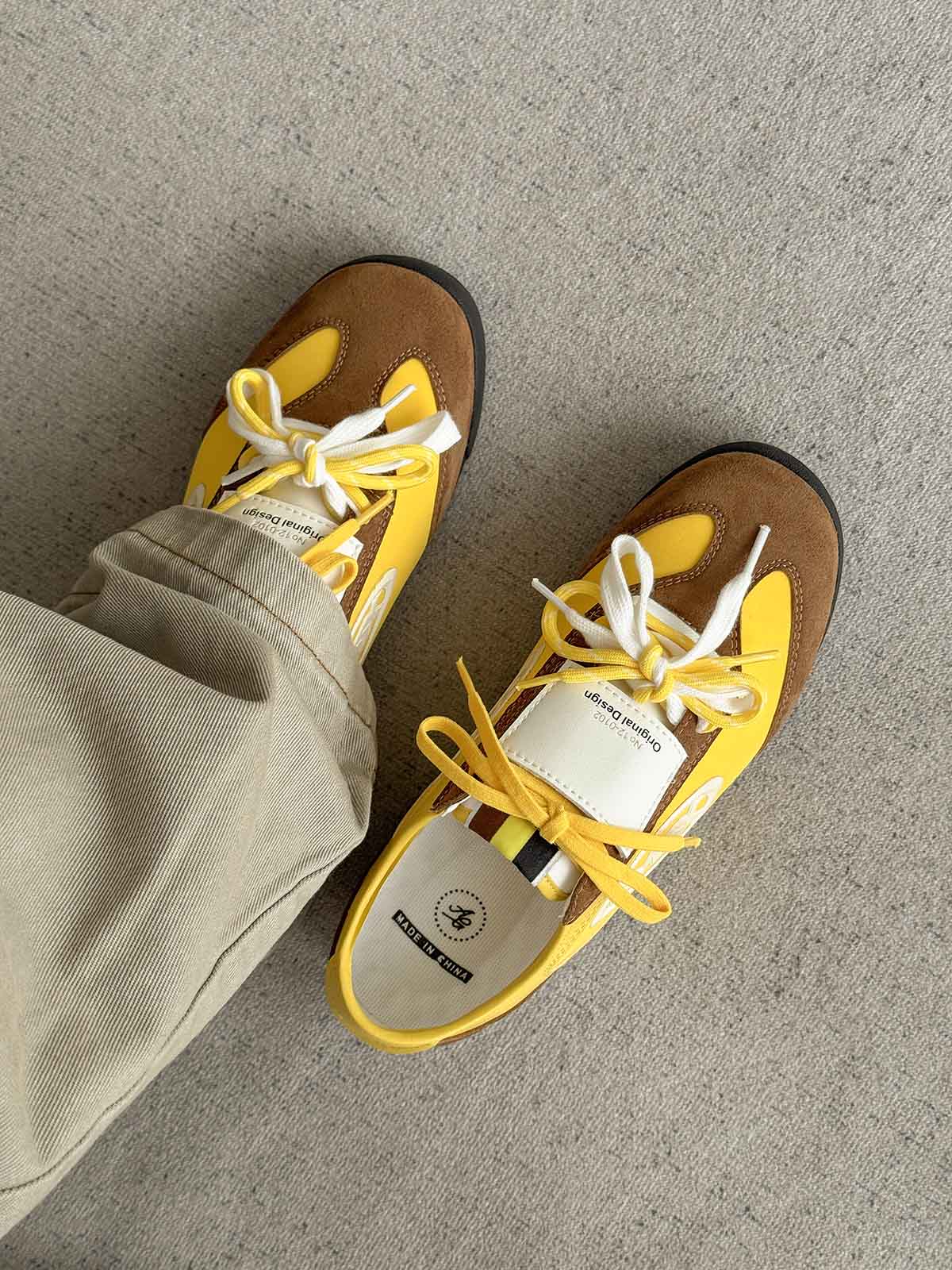 Retro Versatile Double Lace German Trainer Sneakers