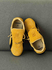 Retro Colorblock Flap Lace German Trainer Sneakers