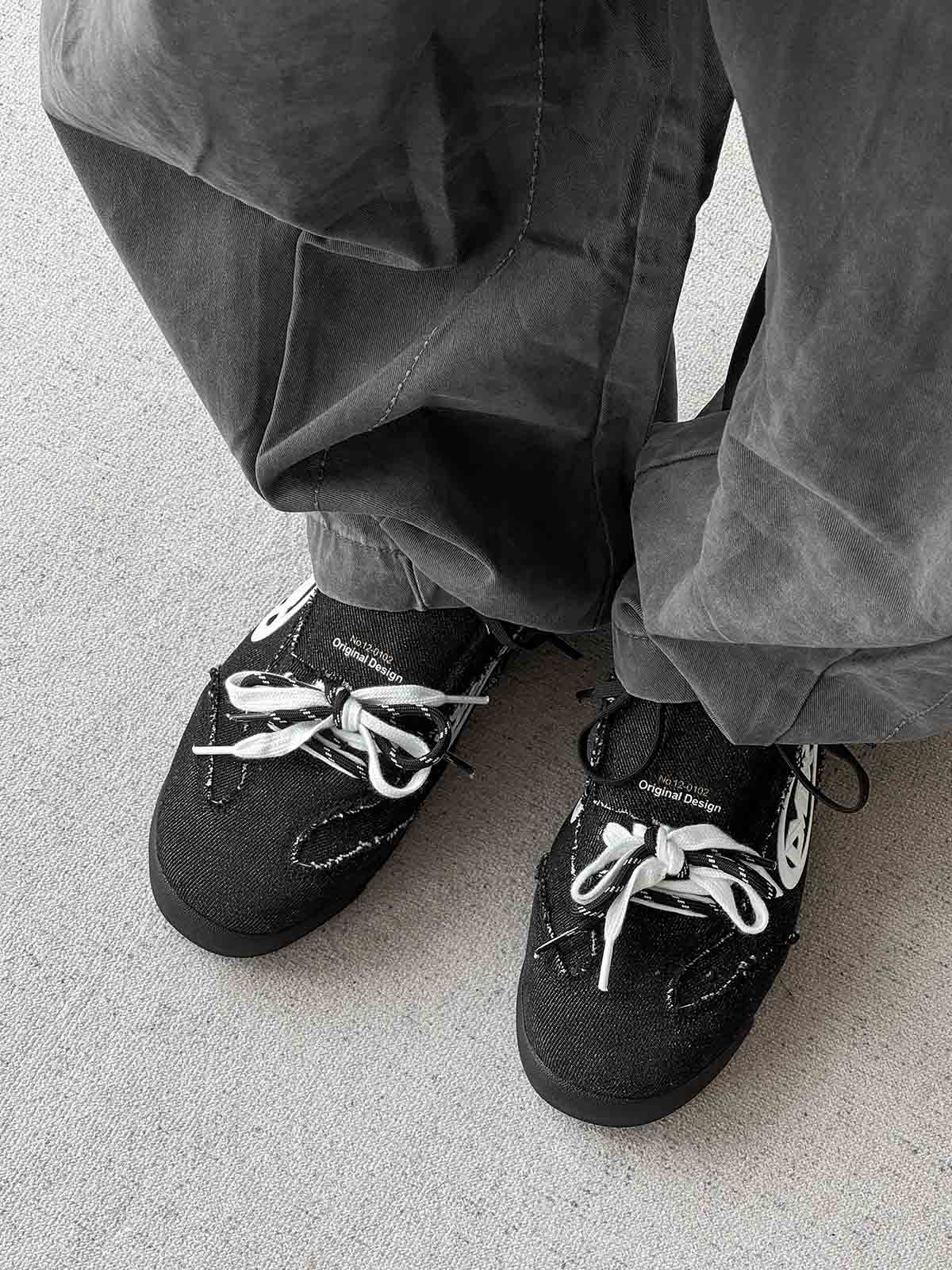 Retro Versatile Double Lace German Trainer Sneakers