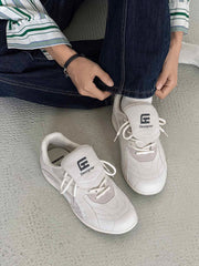 Retro Colorblock Flap Lace German Trainer Sneakers
