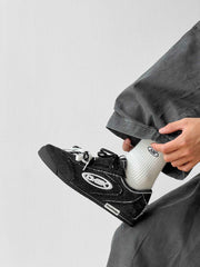 Retro Versatile Double Lace German Trainer Sneakers