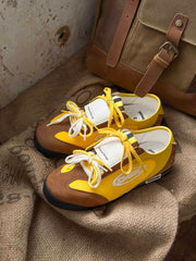 Retro Versatile Double Lace German Trainer Sneakers