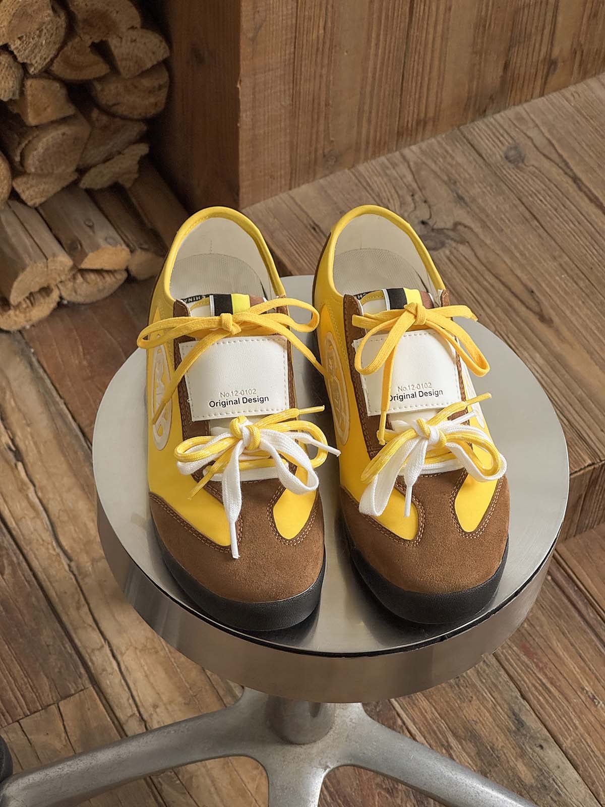 Retro Versatile Double Lace German Trainer Sneakers
