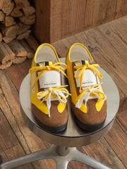 Retro Versatile Double Lace German Trainer Sneakers