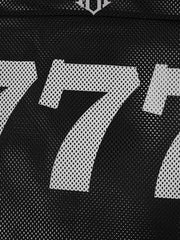 Jersey Letter Print Quick Dry V-neck T-shirt