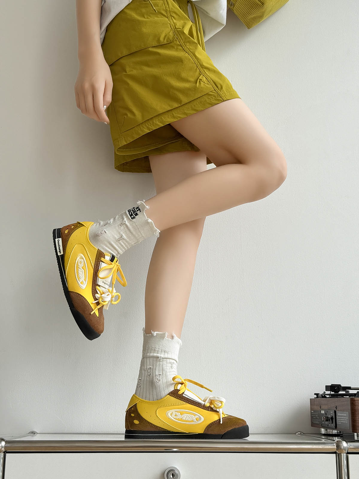 Retro Versatile Double Lace German Trainer Sneakers