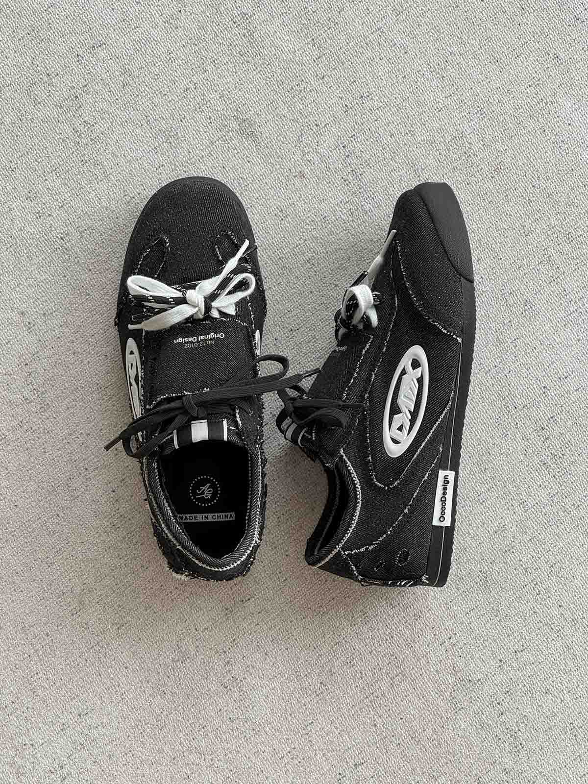 Retro Versatile Double Lace German Trainer Sneakers