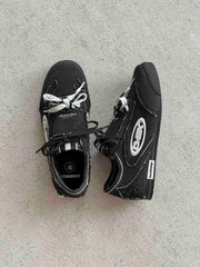 Retro Versatile Double Lace German Trainer Sneakers