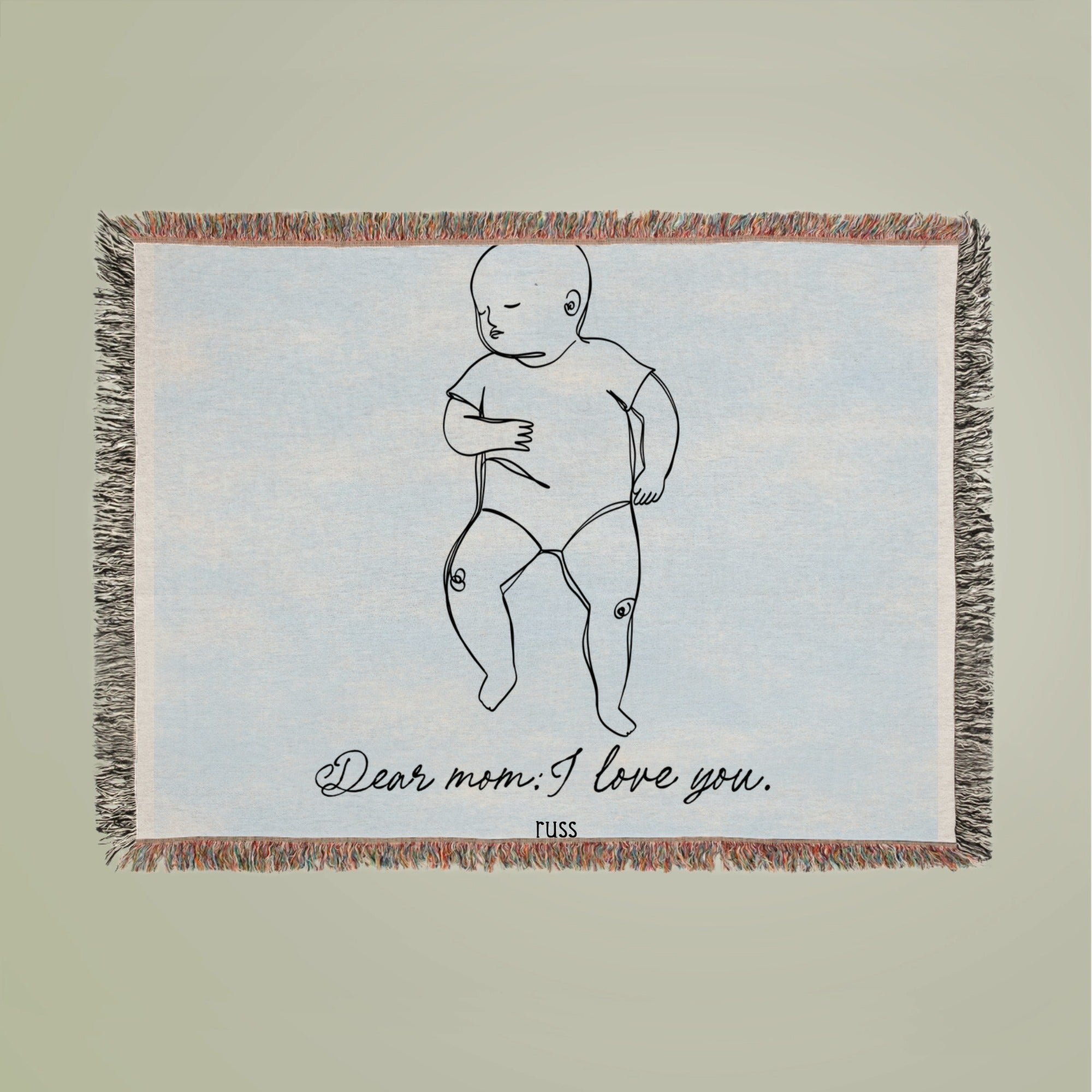 Baby momma Woven Blanket