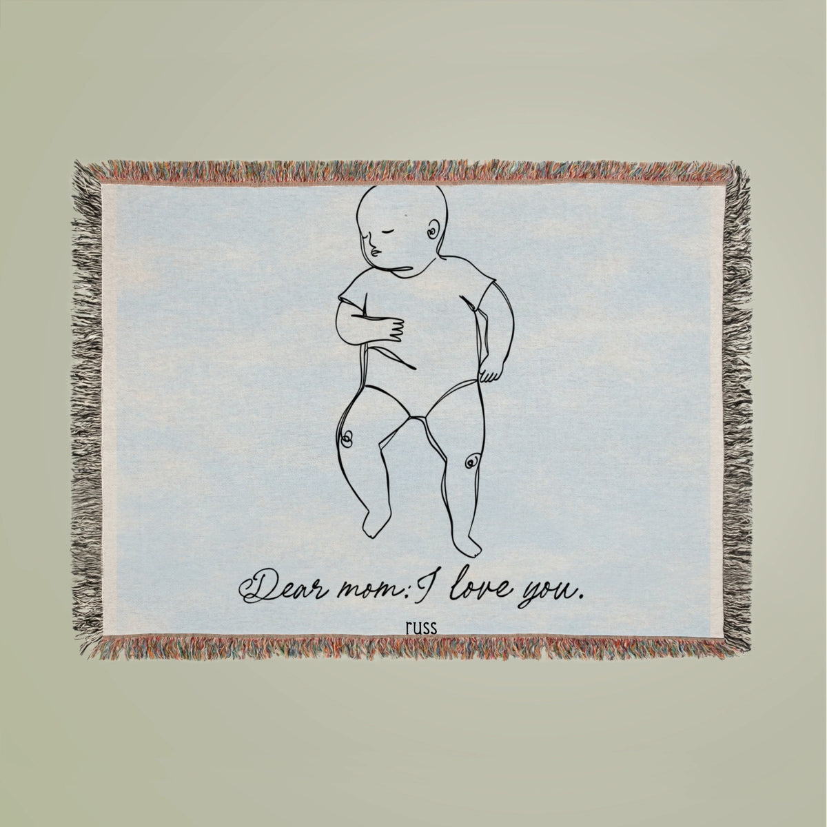 Baby momma Woven Blanket