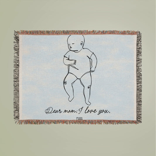 Baby momma Woven Blanket