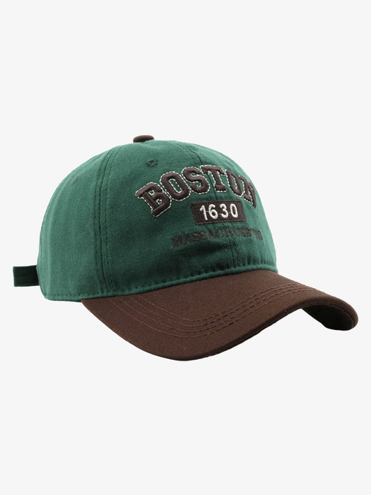 Snullo Retro Colorblocked Monogrammed Embroidered Cap