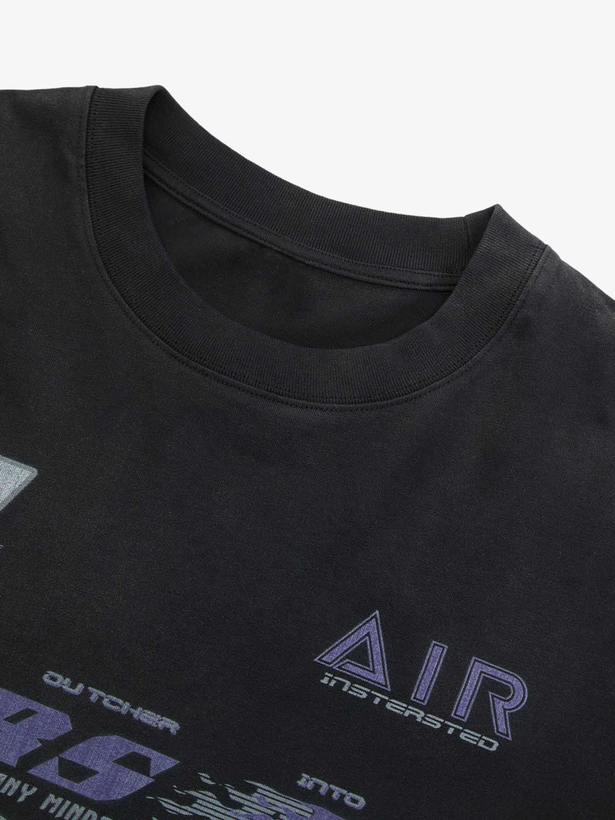 Thesupermade Washed Edge Long Sleeve T-Shirt