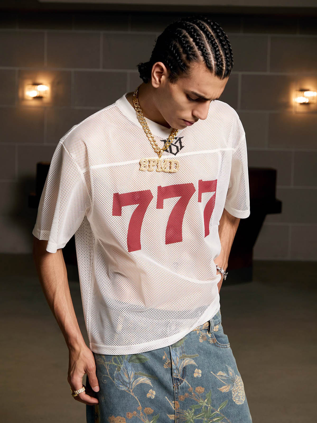 Jersey Letter Print Quick Dry V-neck T-shirt