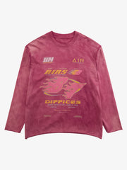 Thesupermade Washed Edge Long Sleeve T-Shirt