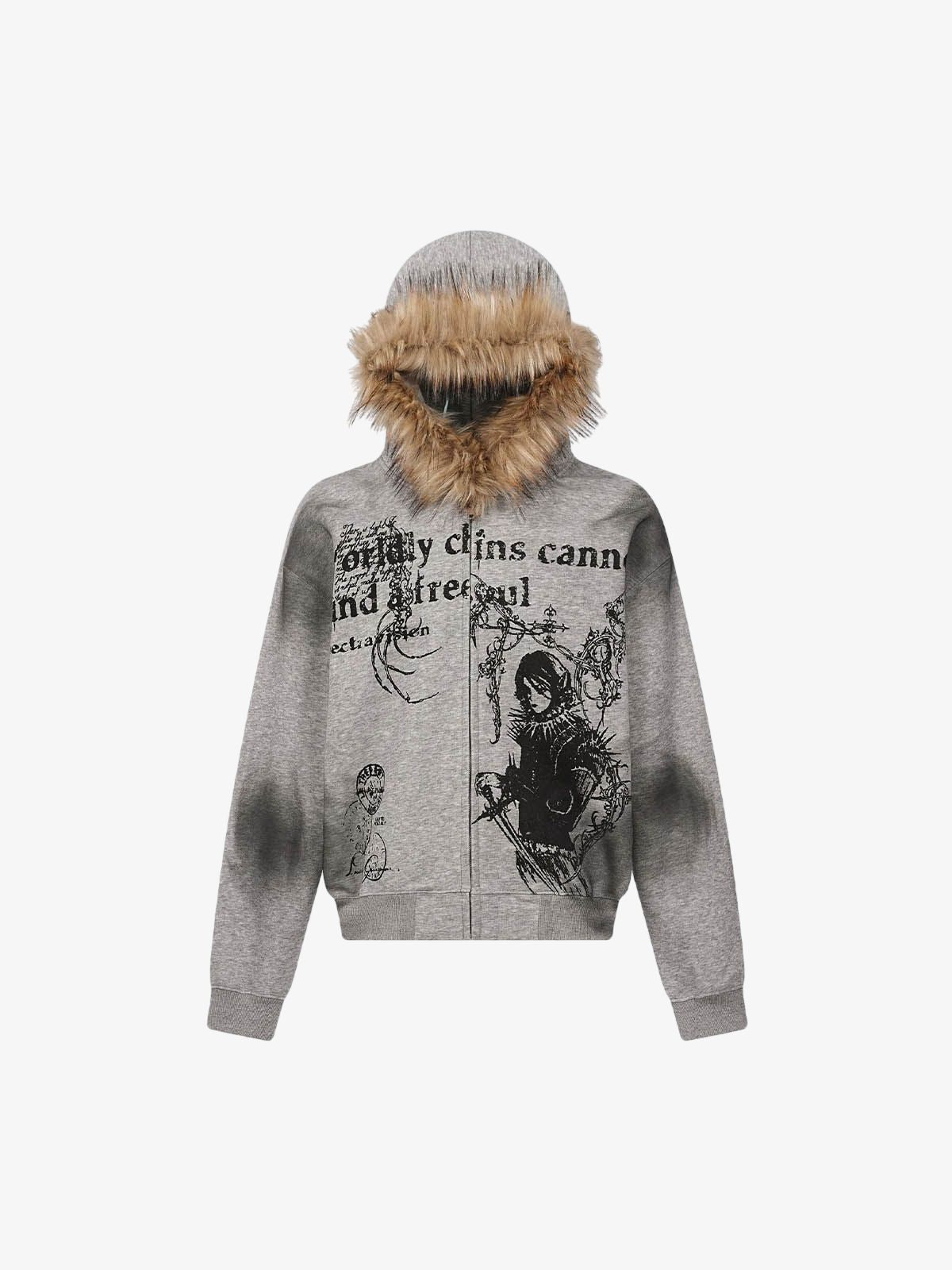 Supermade × Mortemartt Graphic Hooded Jacket