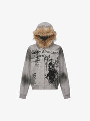 Supermade × Mortemartt Graphic Hooded Jacket
