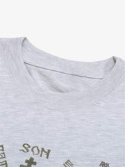 Thesupermade American High Street Graffiti Long Sleeve T-Shirt