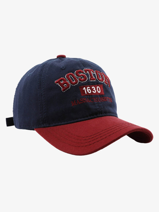 Snullo Retro Colorblocked Monogrammed Embroidered Cap