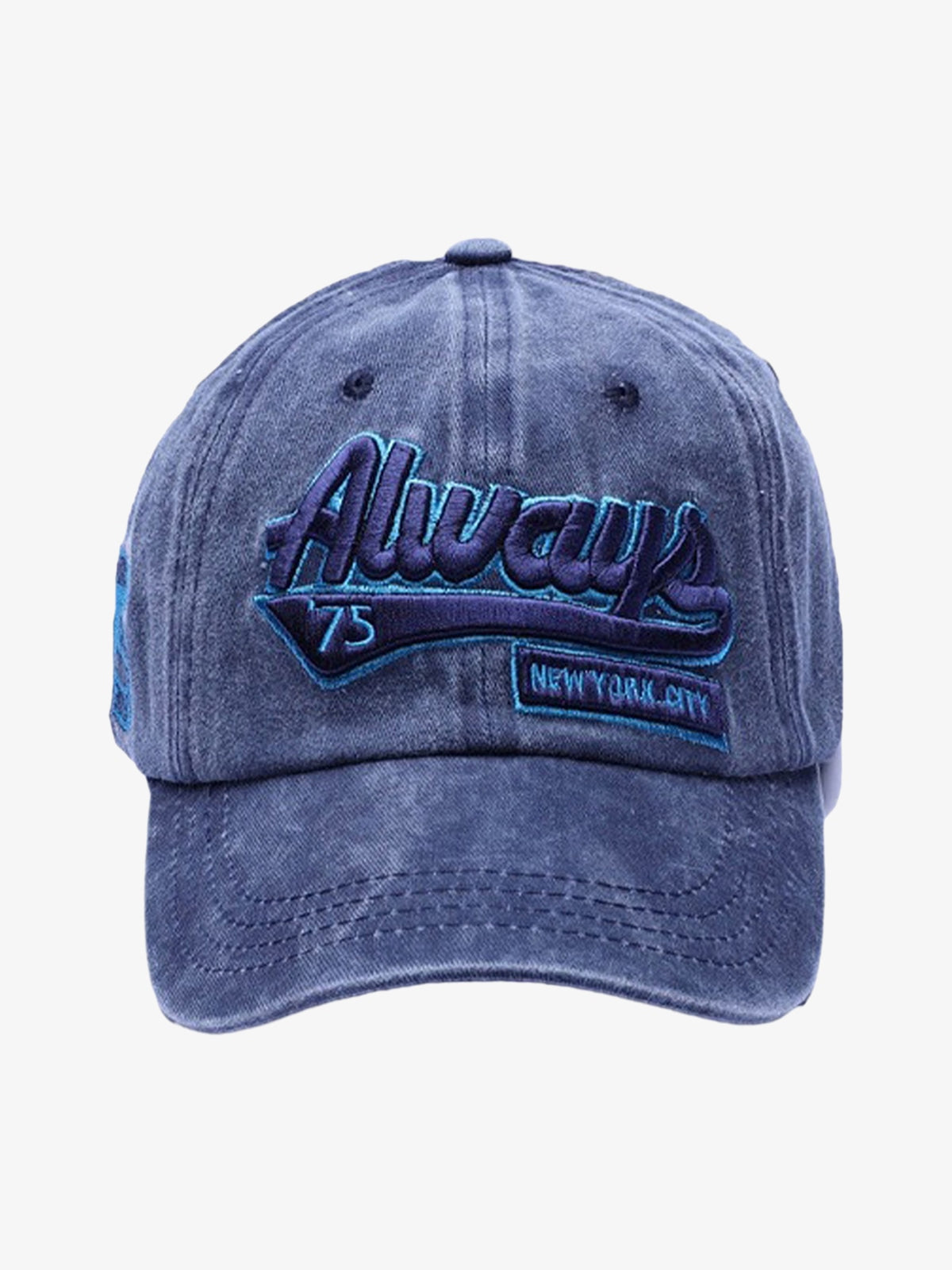 Snullo Vintage Embroidered Denim Washed Baseball Cap