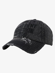 Washed "DIFFERENT GENERATION" Denim Baseball Cap