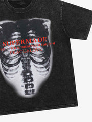 Thesupermade Skull Image Street Hip-Hop T-shirt