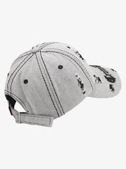 Distressed Letter Embroidery Baseball Cap