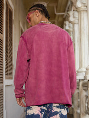 Thesupermade Washed Edge Long Sleeve T-Shirt