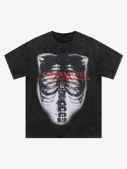 Thesupermade Skull Image Street Hip-Hop T-shirt