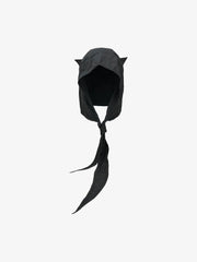 Black Wind Devil Horn Pullover Hat